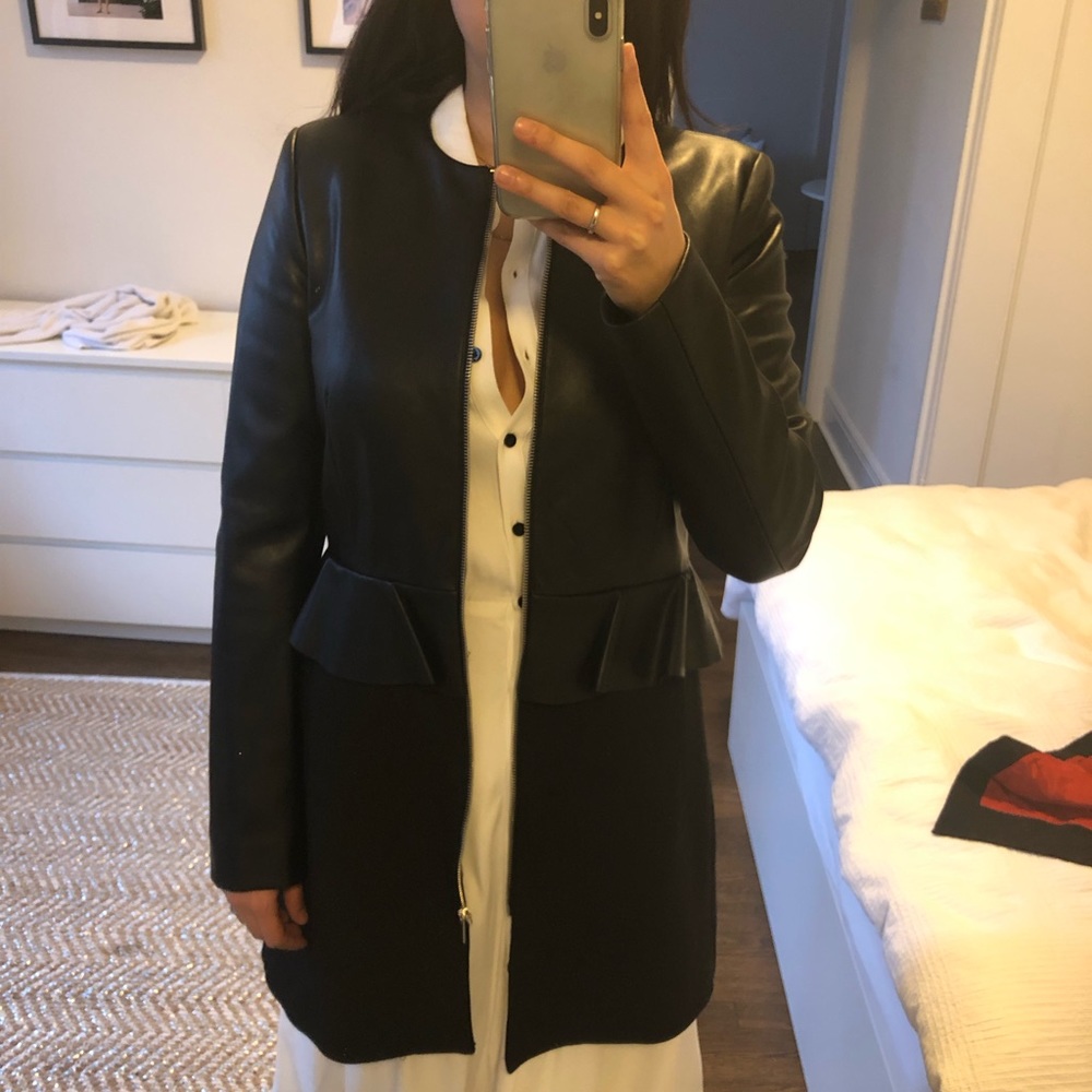 Zara faux leather coat